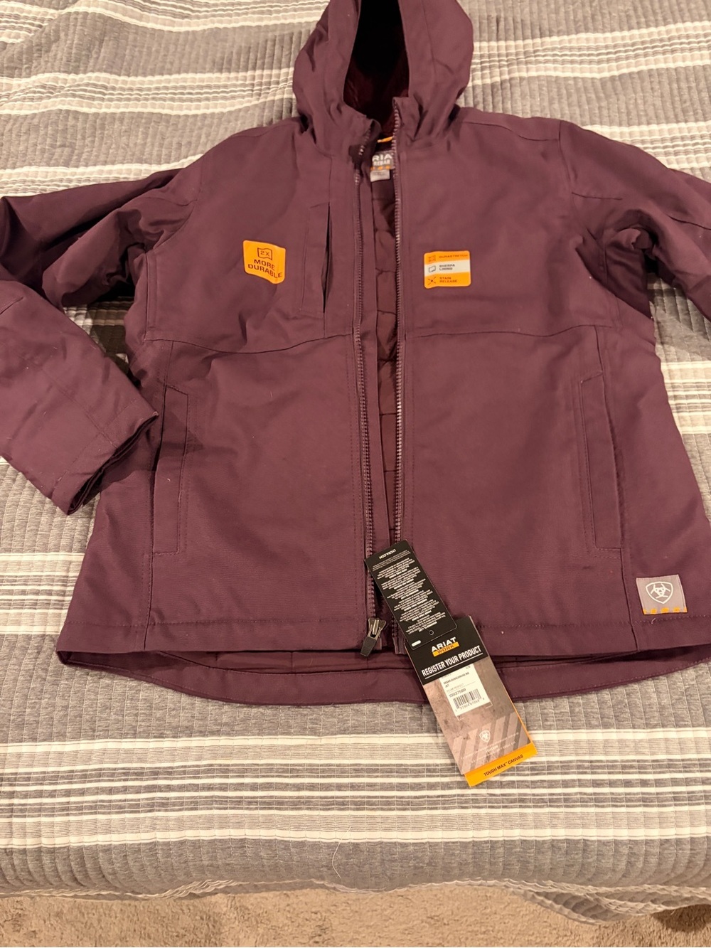 Nwt Women’s Size Large Ariat Rebar Work Jacket - Picture 2 of 12
